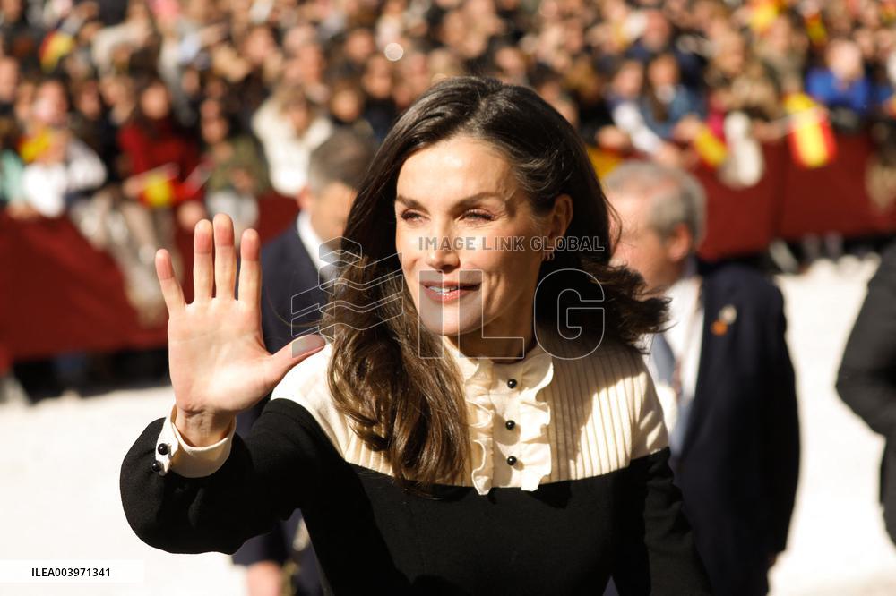 Royals Visit Caravacas de la Cruz - Spain