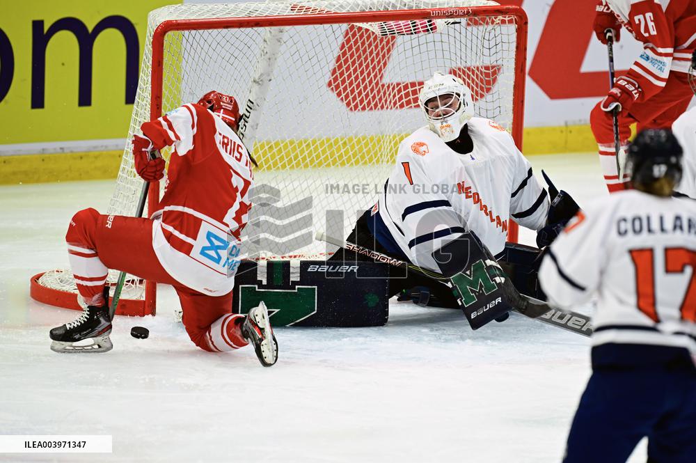 OLYMPIC QUALIFICATIONS ICE HOCKEY DENMARK - NETHERLANDS