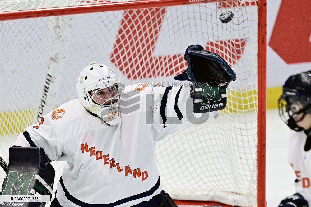 OLYMPIC QUALIFICATIONS ICE HOCKEY DENMARK - NETHERLANDS
