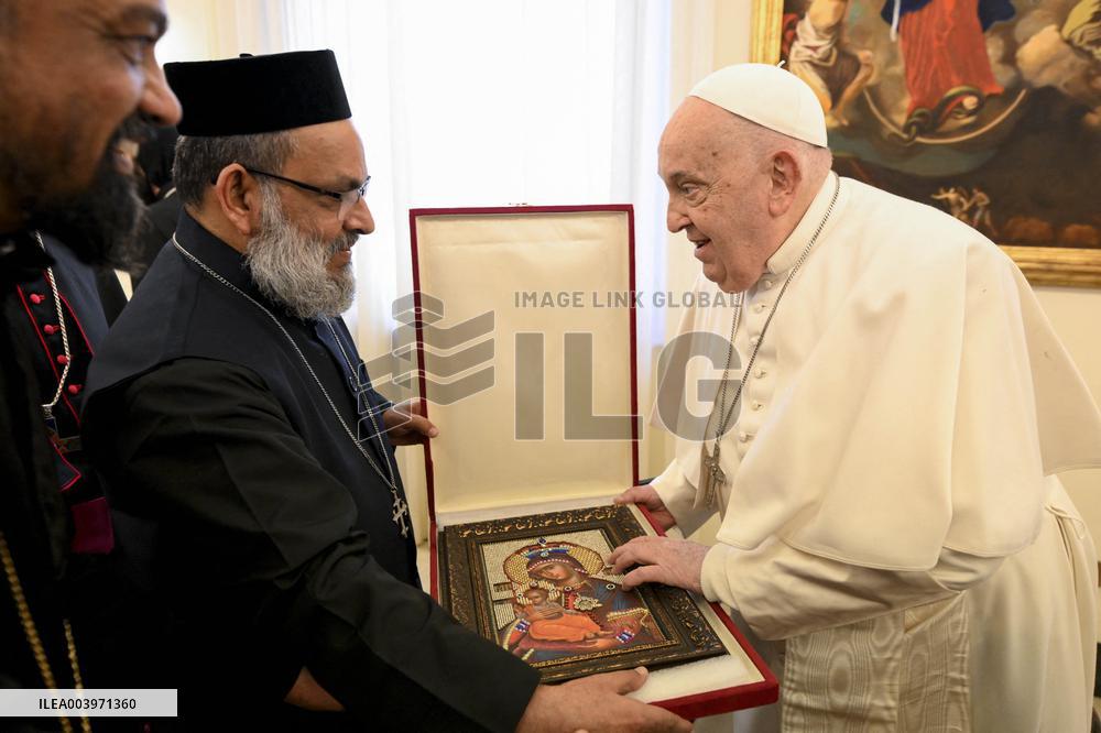 Pope Francis Receives Priests and Monks - Vatican