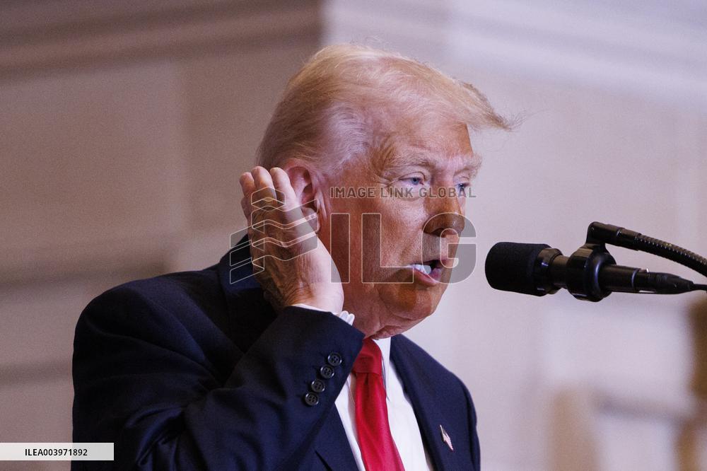 DC: President Trump Addresses the National Prayer Breakfast at the Capitol