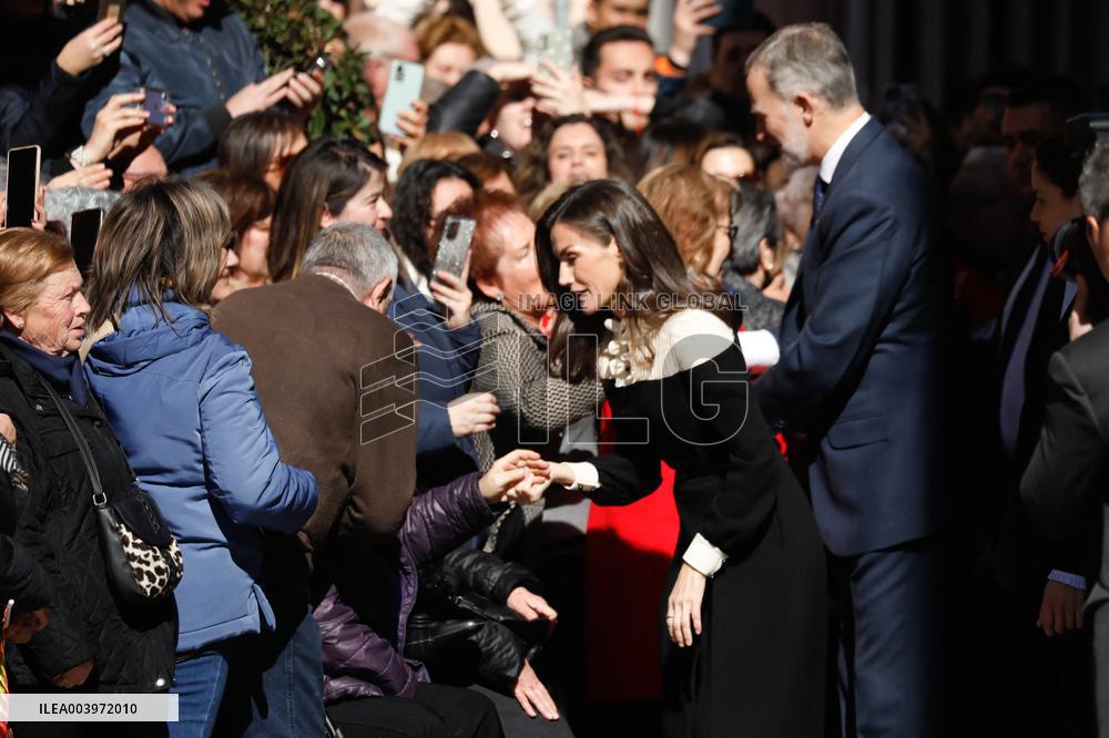 Royals Visit Caravacas de la Cruz - Spain