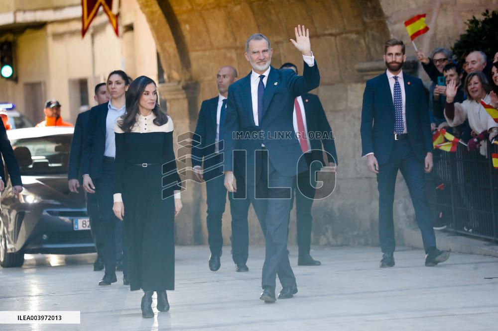 Royals Visit Caravacas de la Cruz - Spain