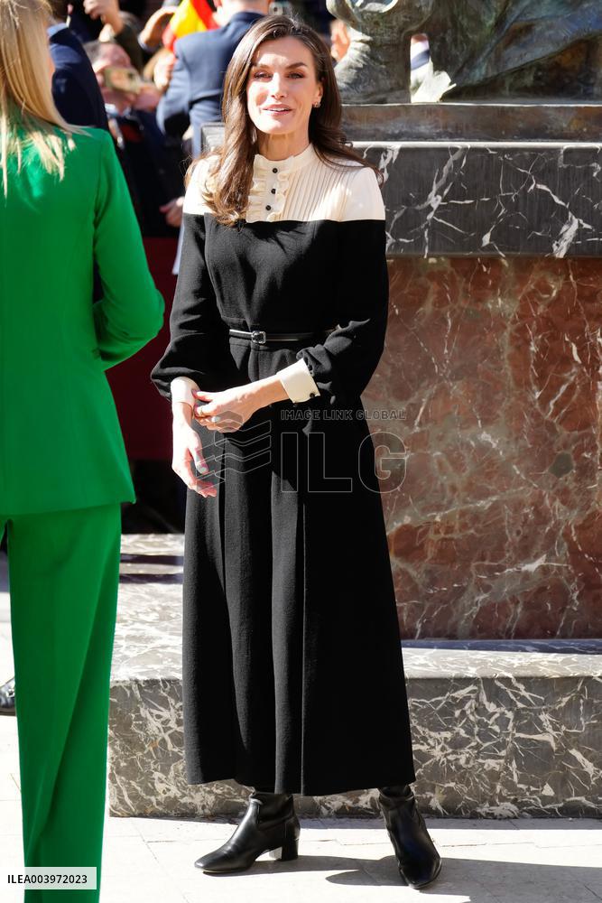 Royals Visit Caravacas de la Cruz - Spain