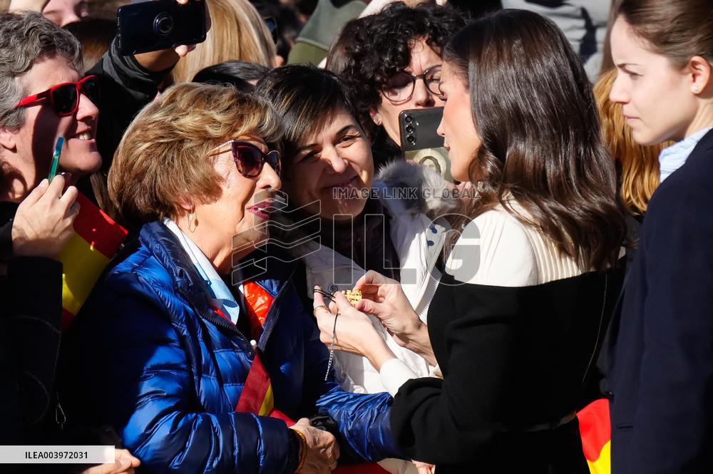 Royals Visit Caravacas de la Cruz - Spain