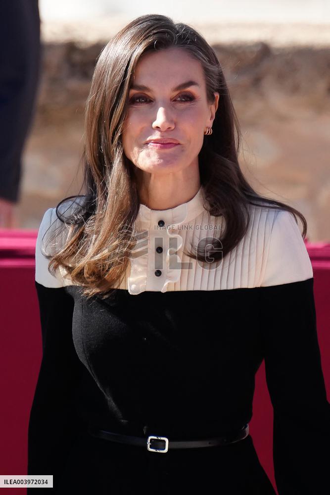 Royals Visit Caravacas de la Cruz - Spain