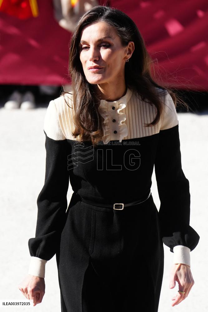 Royals Visit Caravacas de la Cruz - Spain