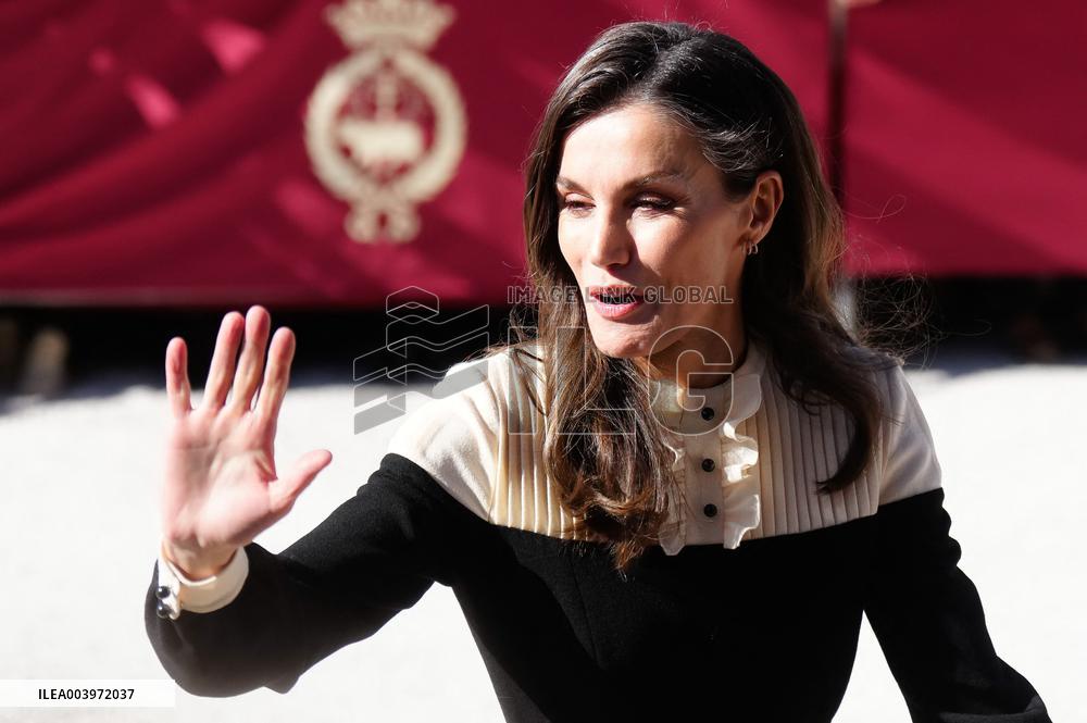 Royals Visit Caravacas de la Cruz - Spain