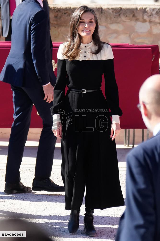Royals Visit Caravacas de la Cruz - Spain