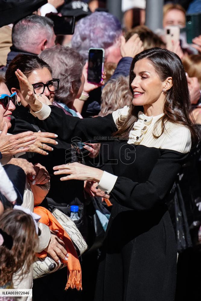 Royals Visit Caravacas de la Cruz - Spain