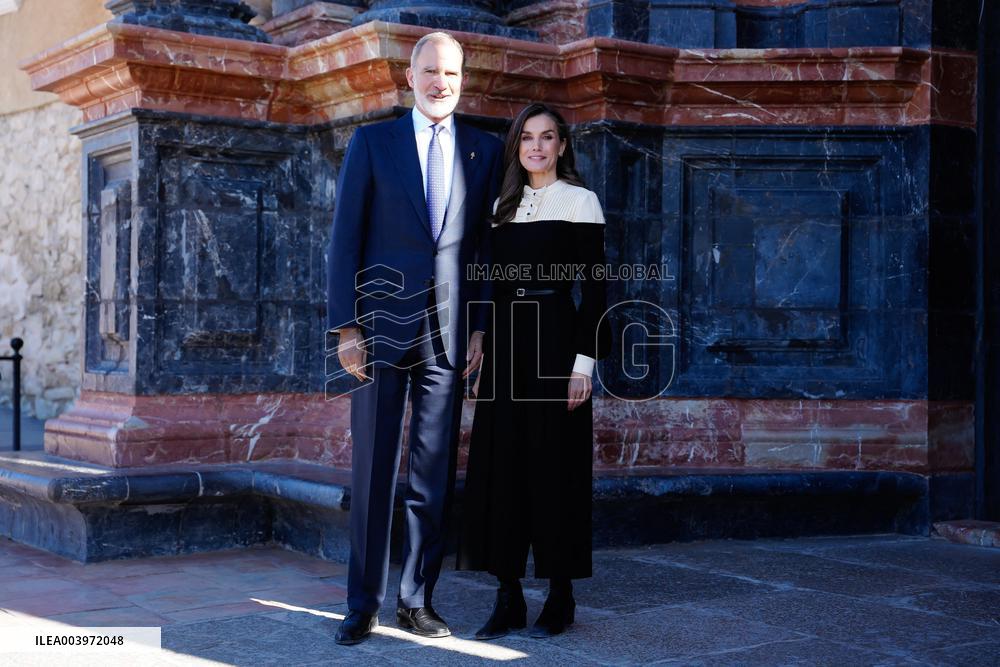Royals Visit Caravacas de la Cruz - Spain