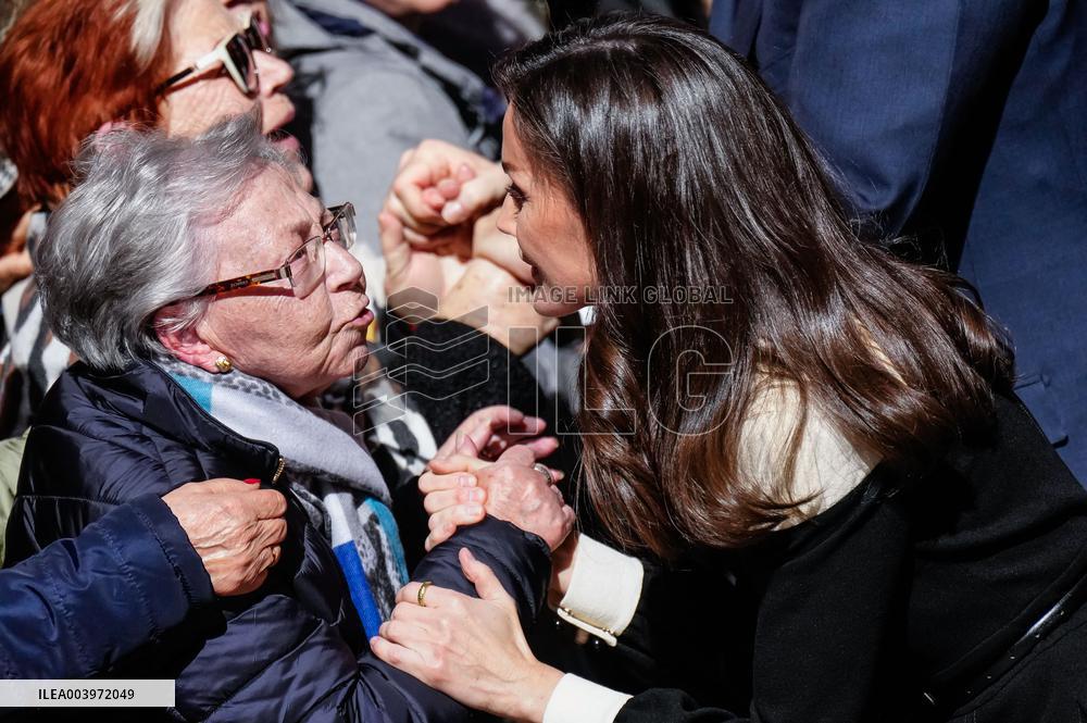 Royals Visit Caravacas de la Cruz - Spain