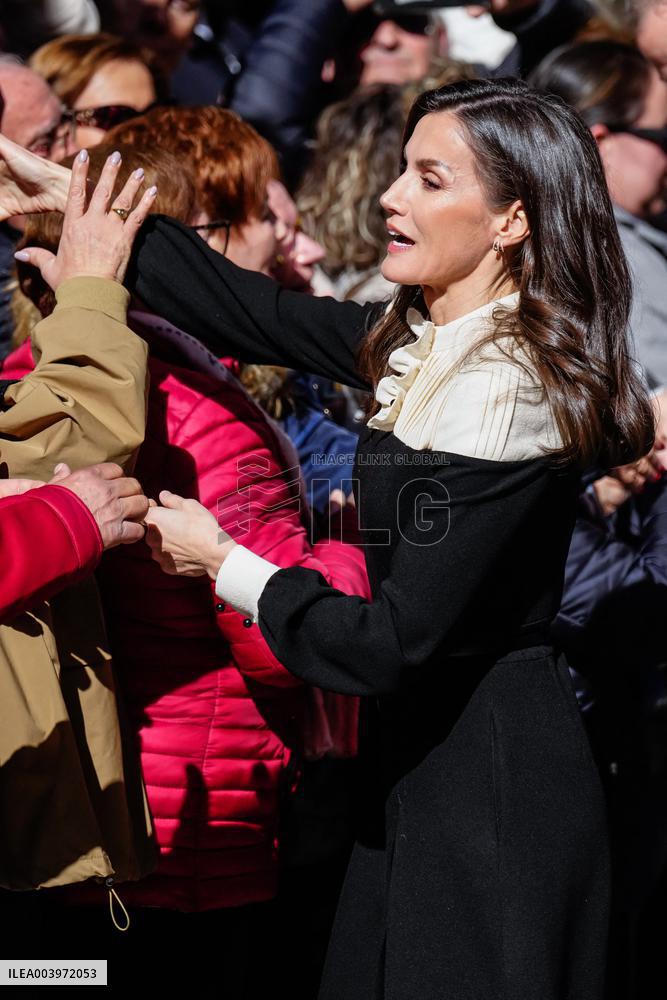 Royals Visit Caravacas de la Cruz - Spain