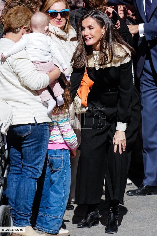 Royals Visit Caravacas de la Cruz - Spain