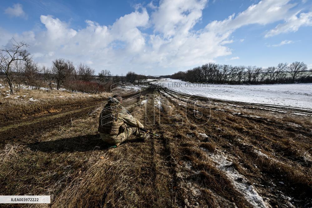 Live fire exercise of Ukrainian tank crews