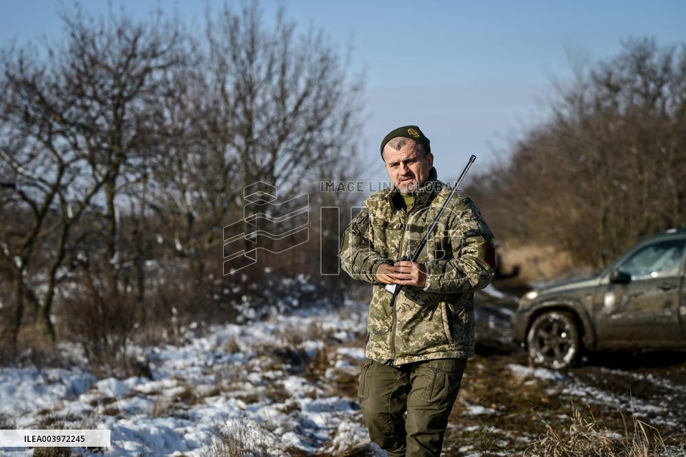 Live fire exercise of Ukrainian tank crews