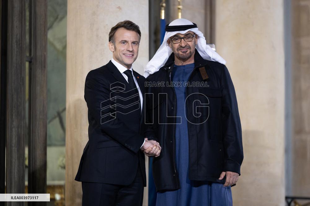 Emmanuel Macron welcomes UAE President for a Work Dinner - Paris RL