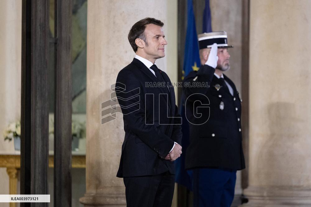 Emmanuel Macron welcomes UAE President for a Work Dinner - Paris RL