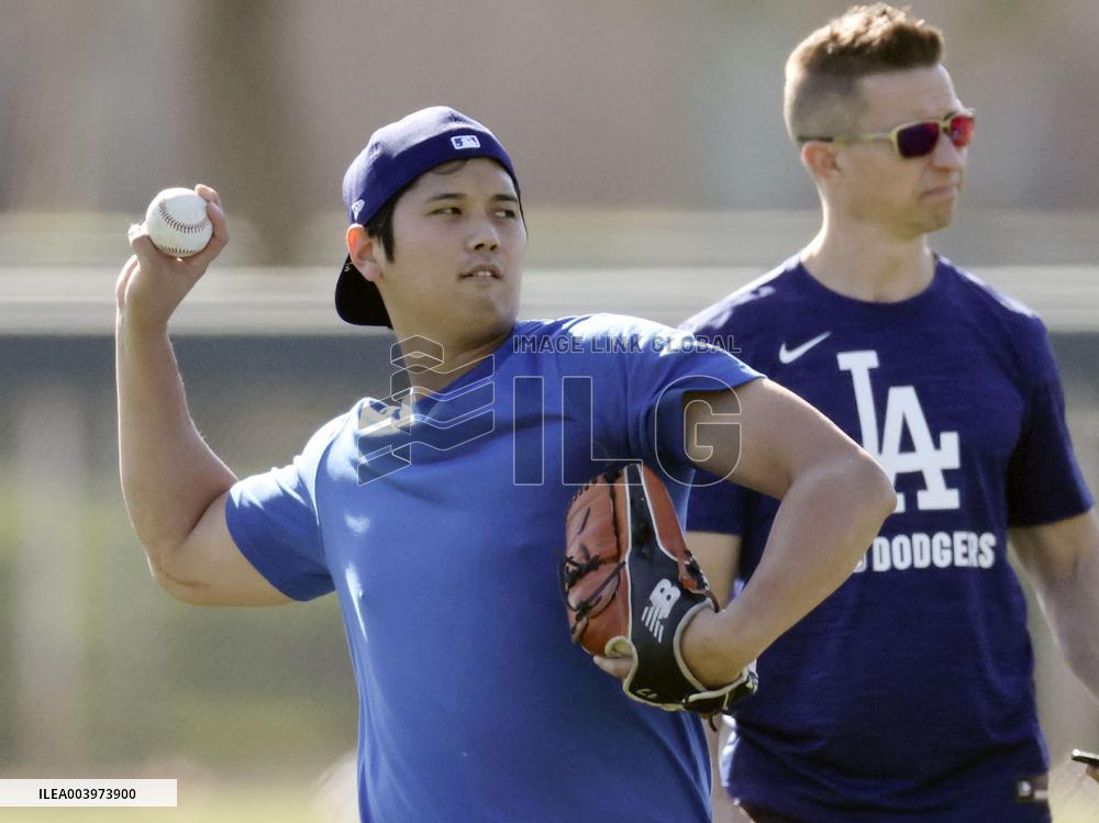 Baseball: Shohei Ohtani of Dodgers