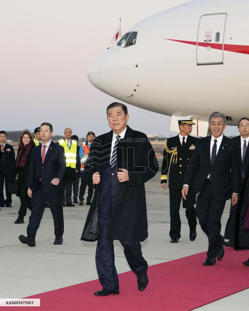 Japan PM Ishiba arrives in Washington
