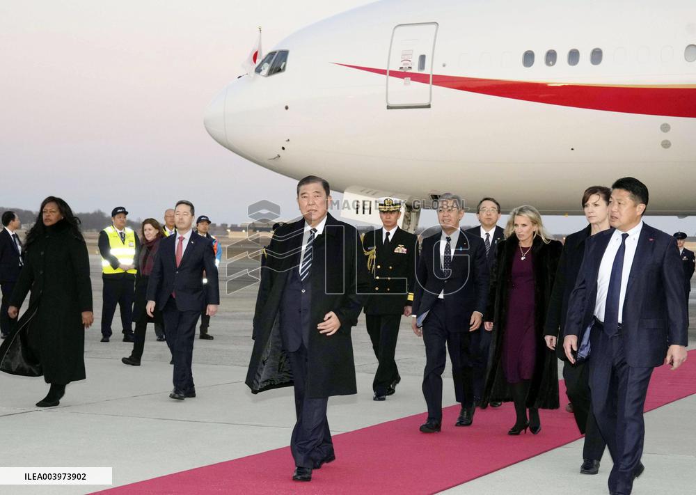 Japan PM Ishiba arrives in Washington