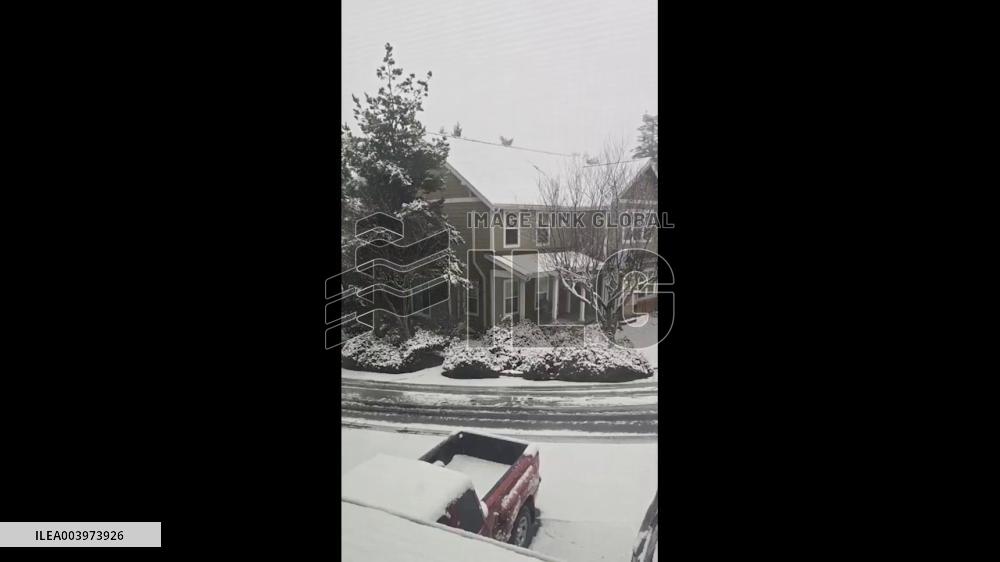 US: Snow Showers Hit Western Washington 4