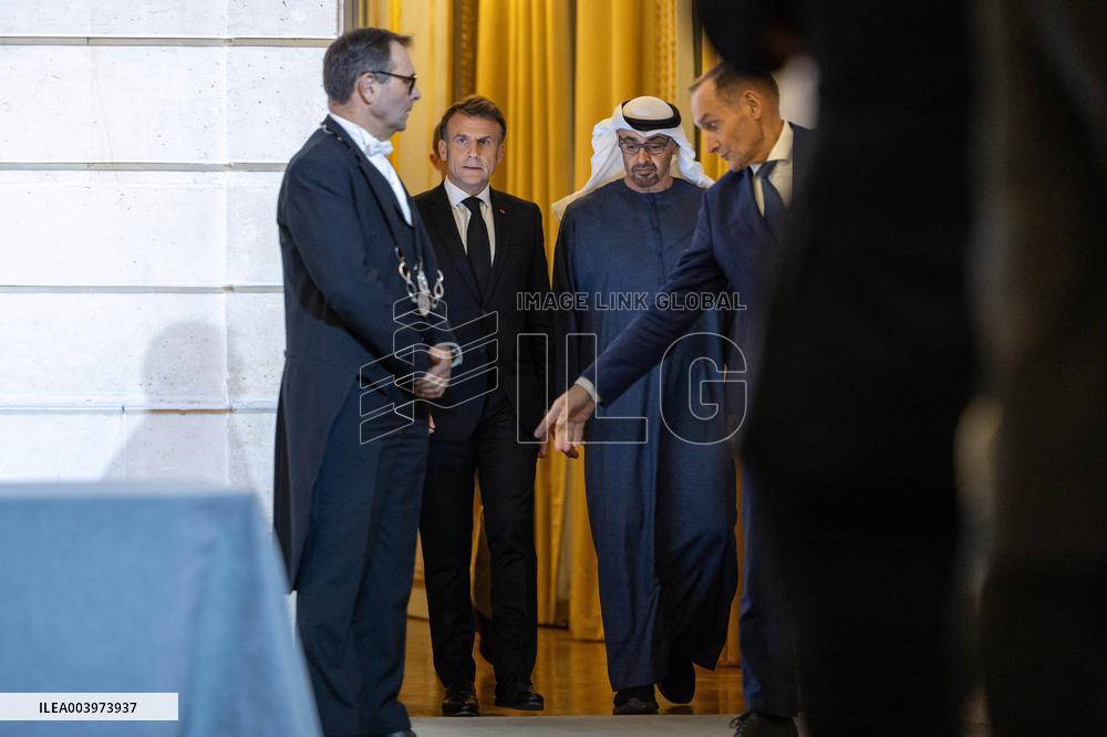 Signature Of An Agreement On Ai Between France And UAE - Paris