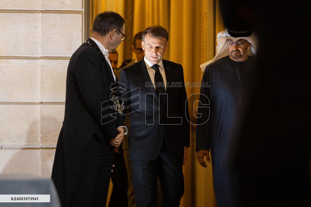 Signature Of An Agreement On Ai Between France And UAE - Paris