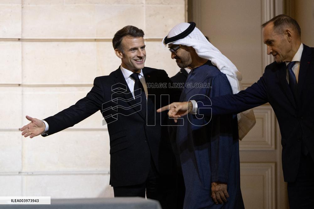 Signature Of An Agreement On Ai Between France And UAE - Paris