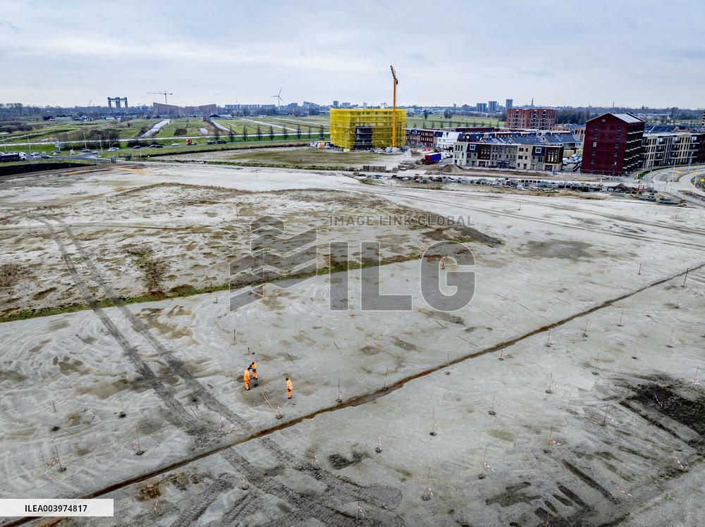 New Neighborhood Construction In Gouda - Netherlands
