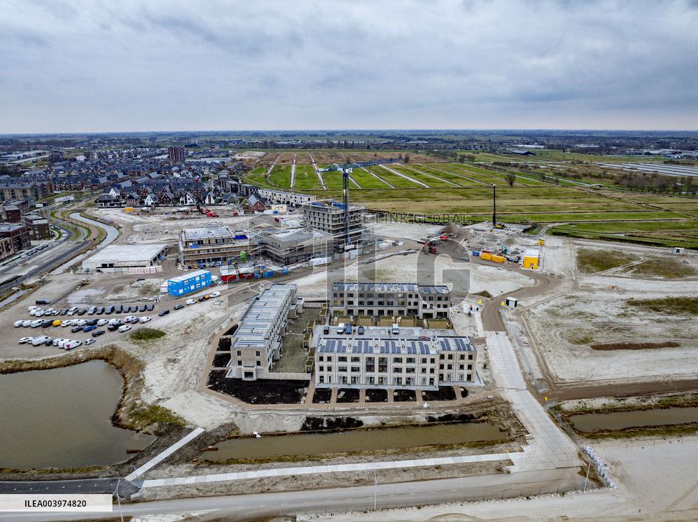 New Neighborhood Construction In Gouda - Netherlands