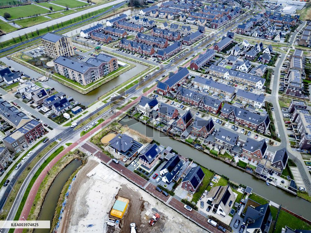 New Neighborhood Construction In Gouda - Netherlands