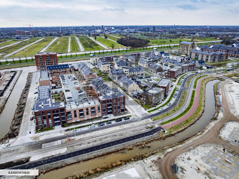 New Neighborhood Construction In Gouda - Netherlands