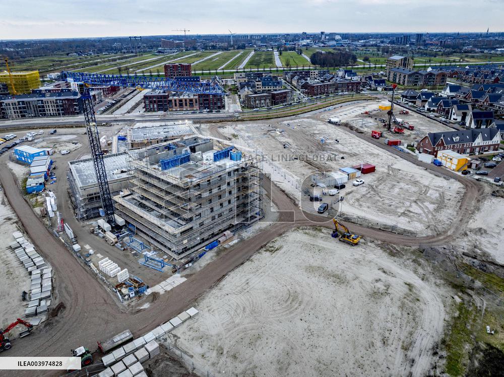 New Neighborhood Construction In Gouda - Netherlands