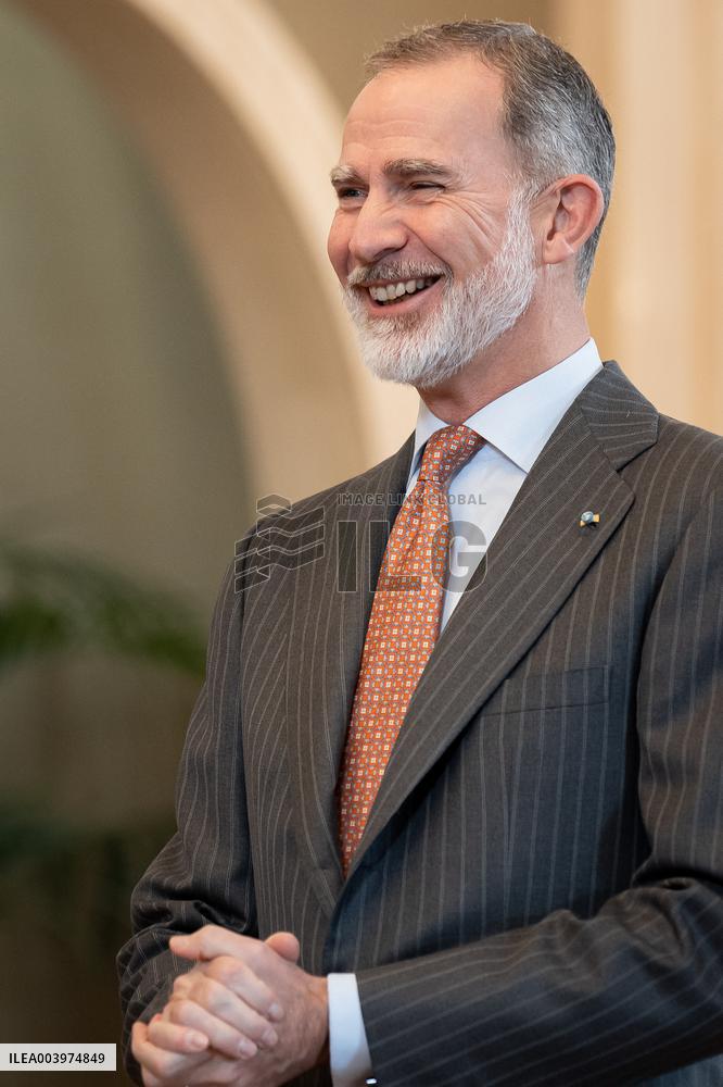 The King Receives The World Jurist Association - Madrid