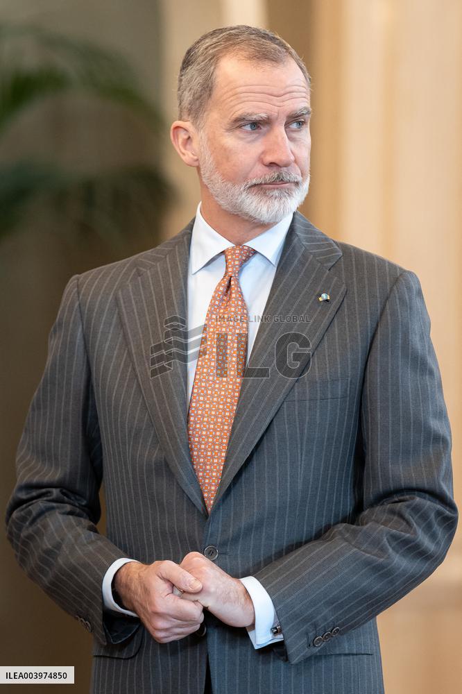 The King Receives The World Jurist Association - Madrid