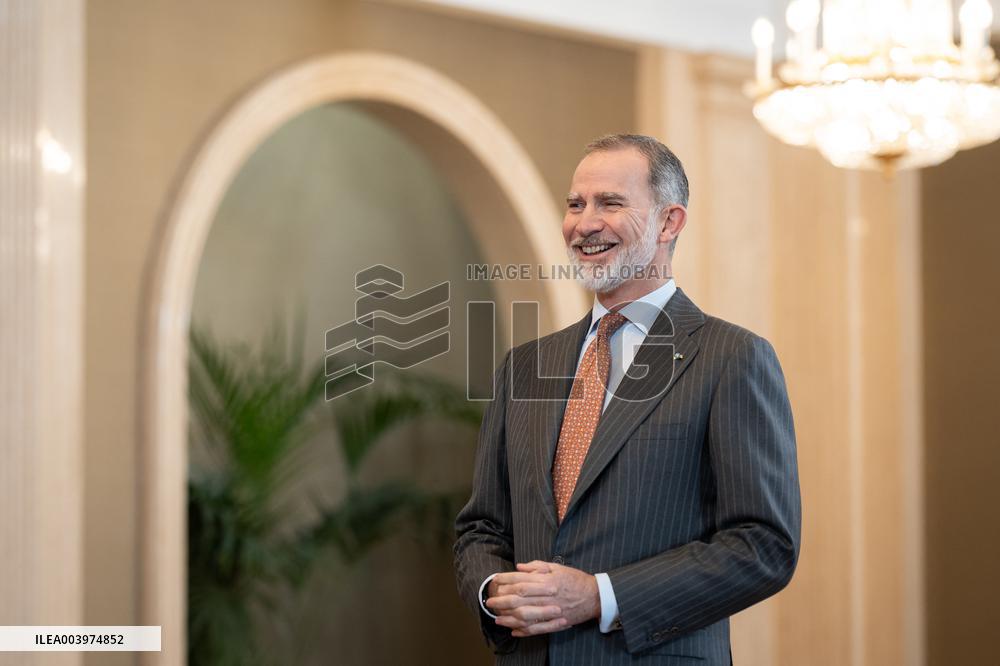 The King Receives The World Jurist Association - Madrid