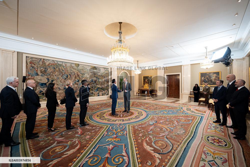 The King Receives The World Jurist Association - Madrid