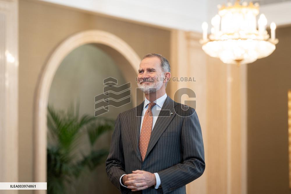 The King Receives The World Jurist Association - Madrid