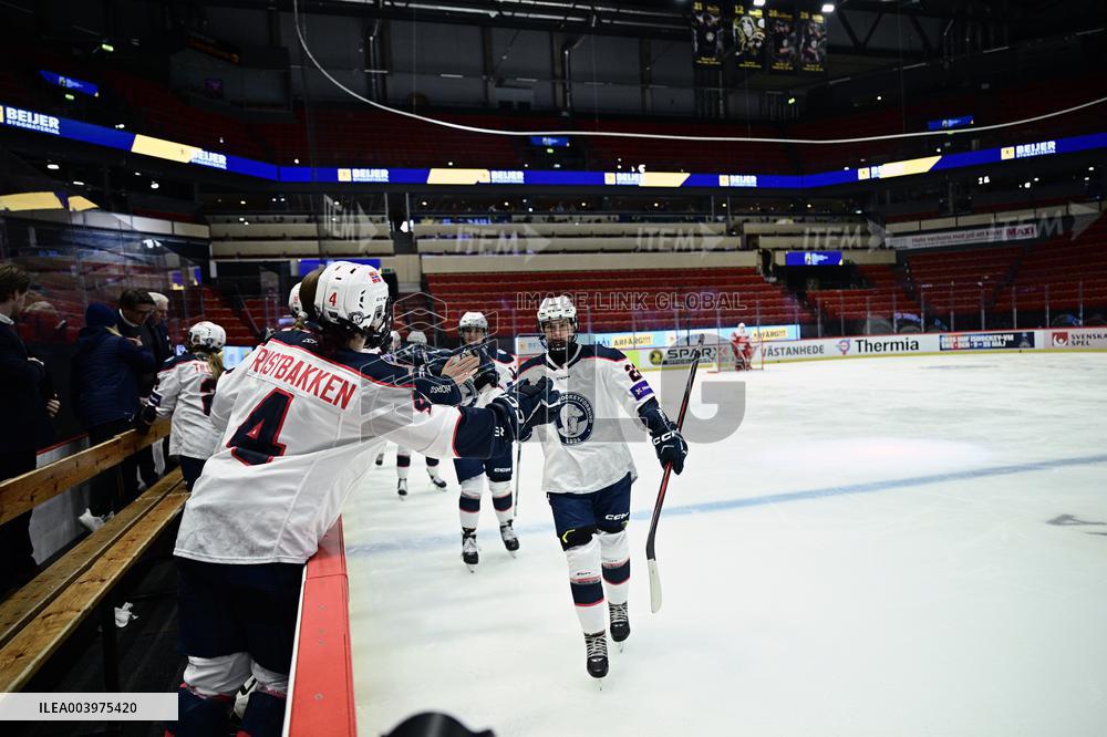 OLYMPIC QUALIFICATIONS ICE HOCKEY DENMARK-NORWAY
