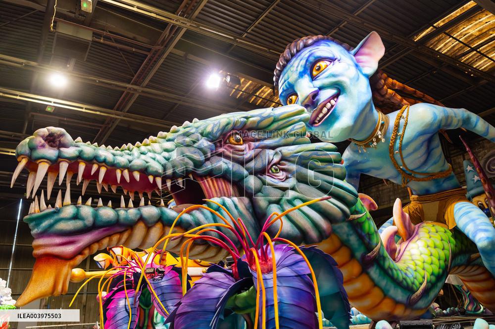 Final Preparations Before The 2025 Edition Of The Nice Carnival