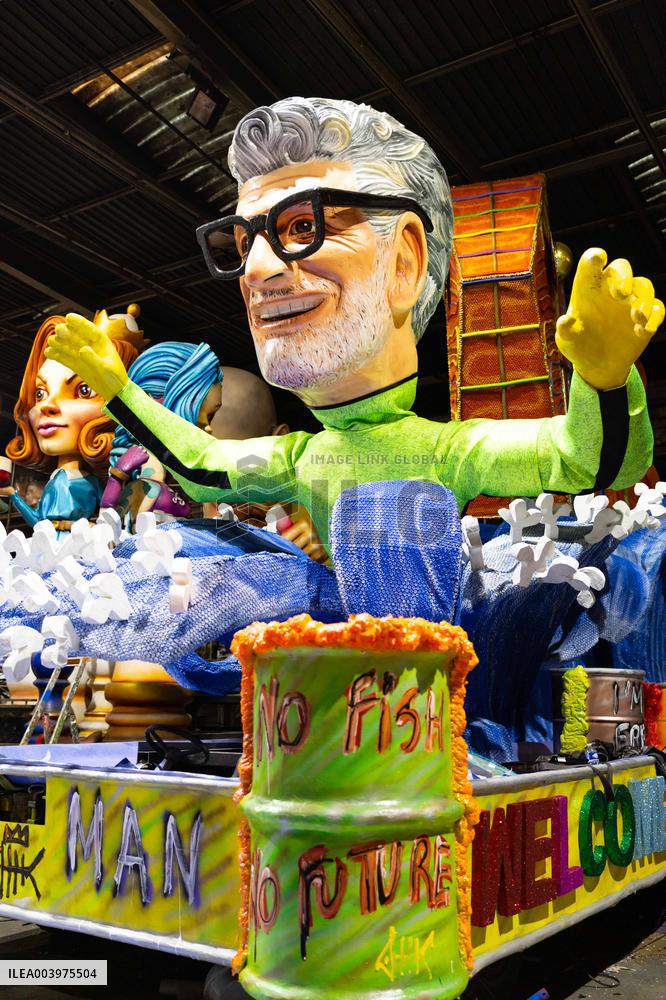 Final Preparations Before The 2025 Edition Of The Nice Carnival