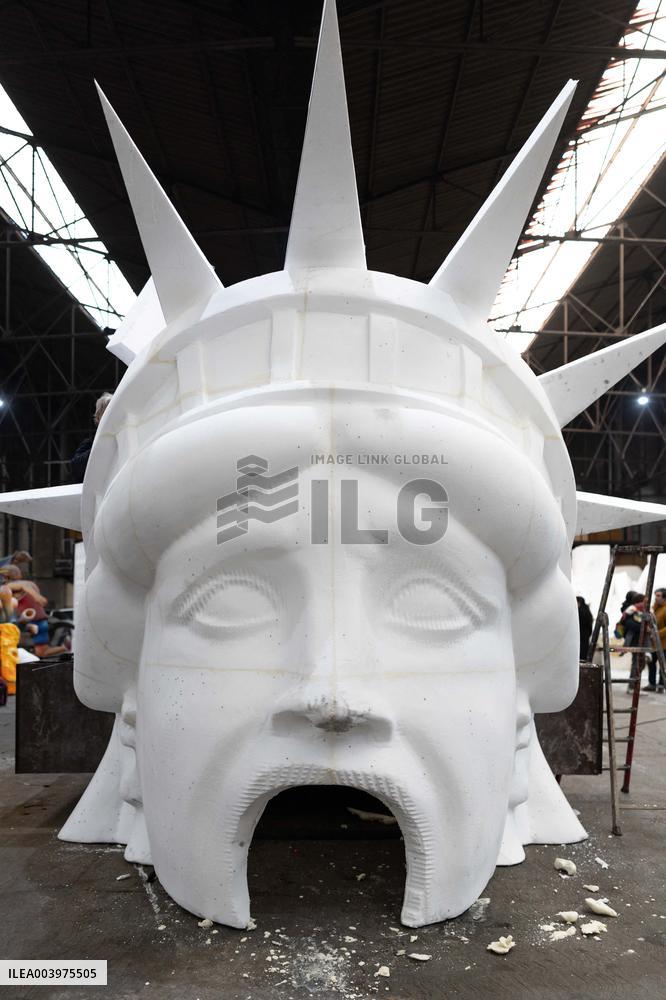 Final Preparations Before The 2025 Edition Of The Nice Carnival
