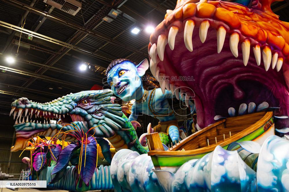 Final Preparations Before The 2025 Edition Of The Nice Carnival