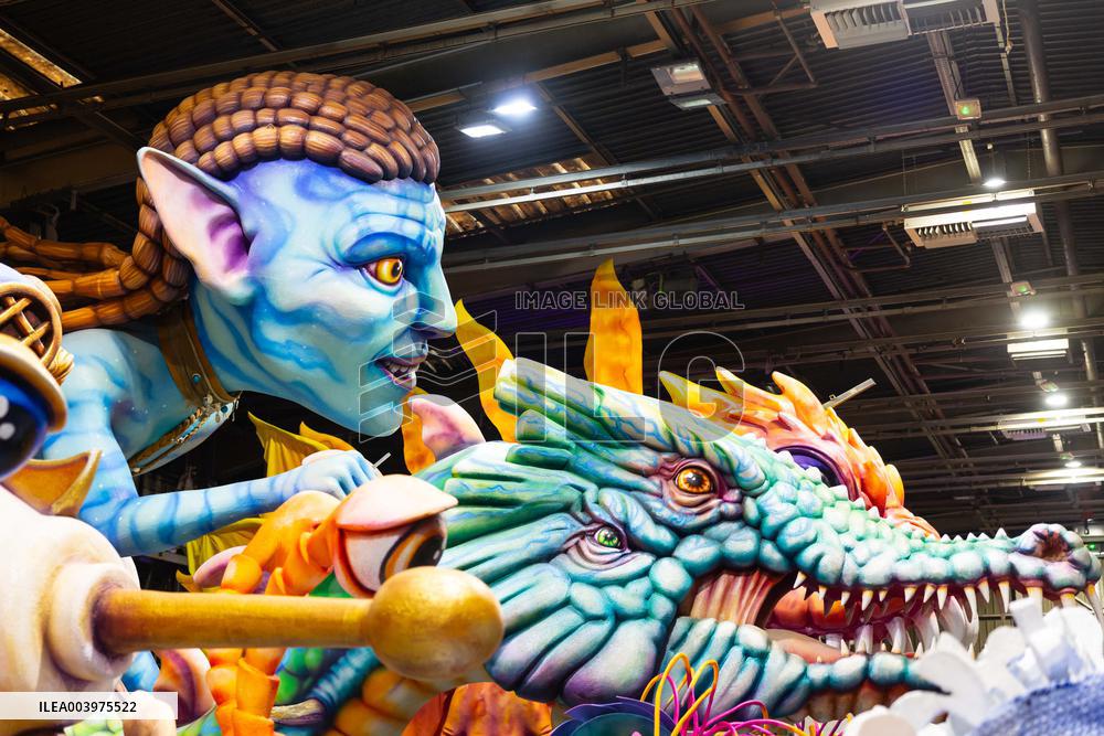 Final Preparations Before The 2025 Edition Of The Nice Carnival