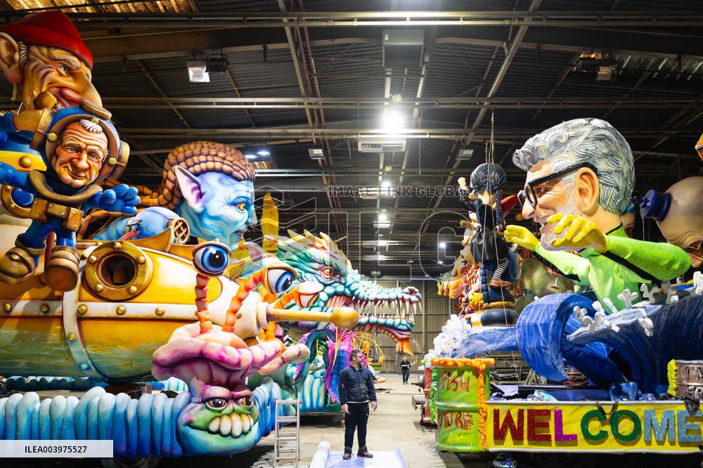 Final Preparations Before The 2025 Edition Of The Nice Carnival