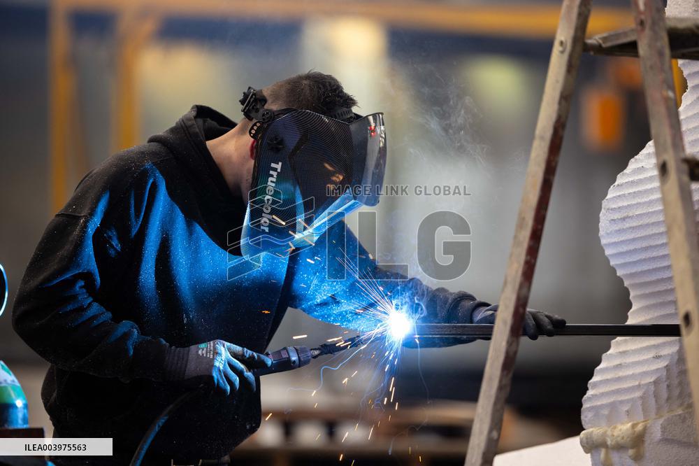 Final Preparations Before The 2025 Edition Of The Nice Carnival