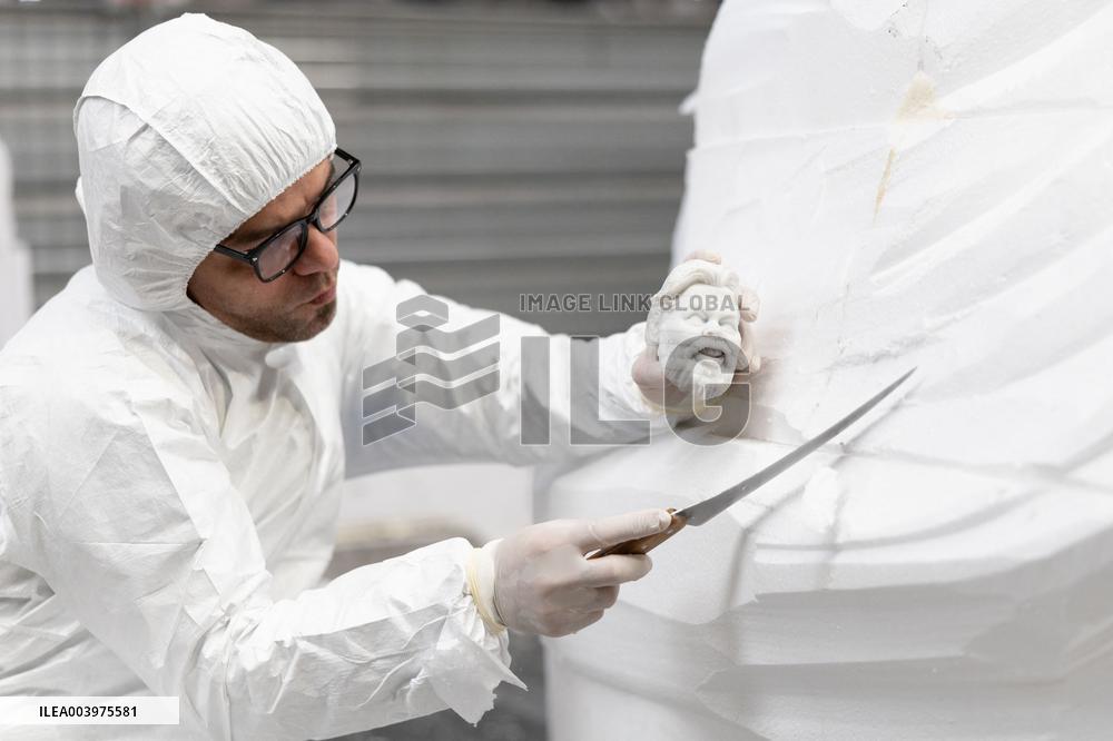 Final Preparations Before The 2025 Edition Of The Nice Carnival