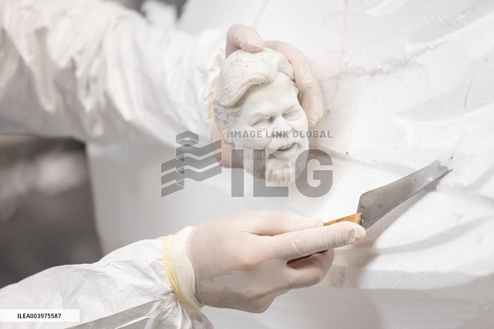 Final Preparations Before The 2025 Edition Of The Nice Carnival