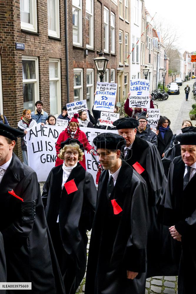 Princess Beatrix at the 450th Dies Natalis of Leiden University - NLD